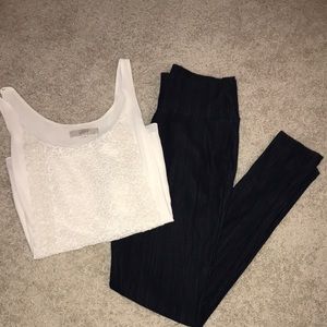 Agnes and Dora knit jeggings in dark wash size L